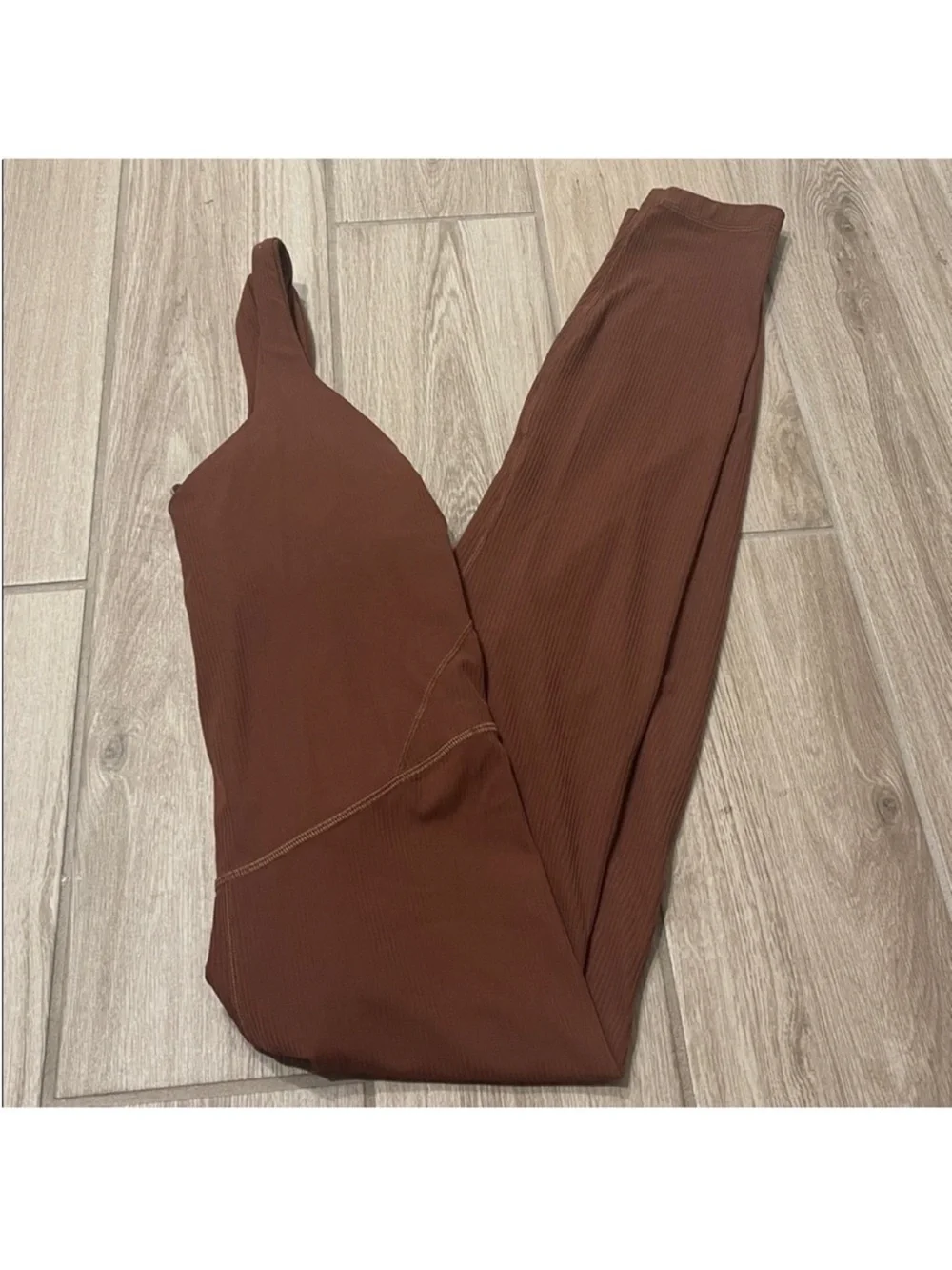 Lululemon Align Ribbed Bodysuit Roasted Brown 25